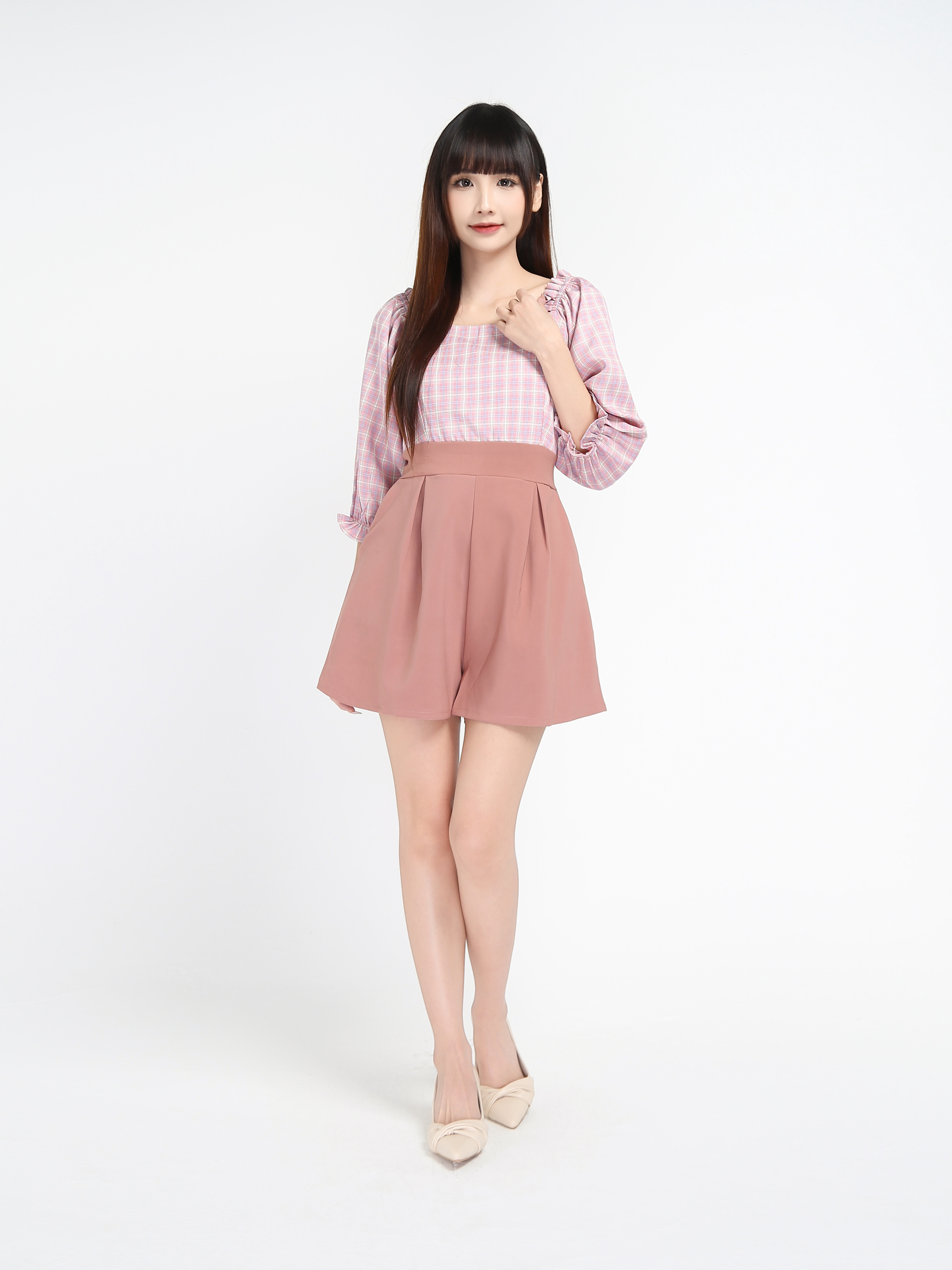 Off Shoulder Pliad Jumpsuit 17404