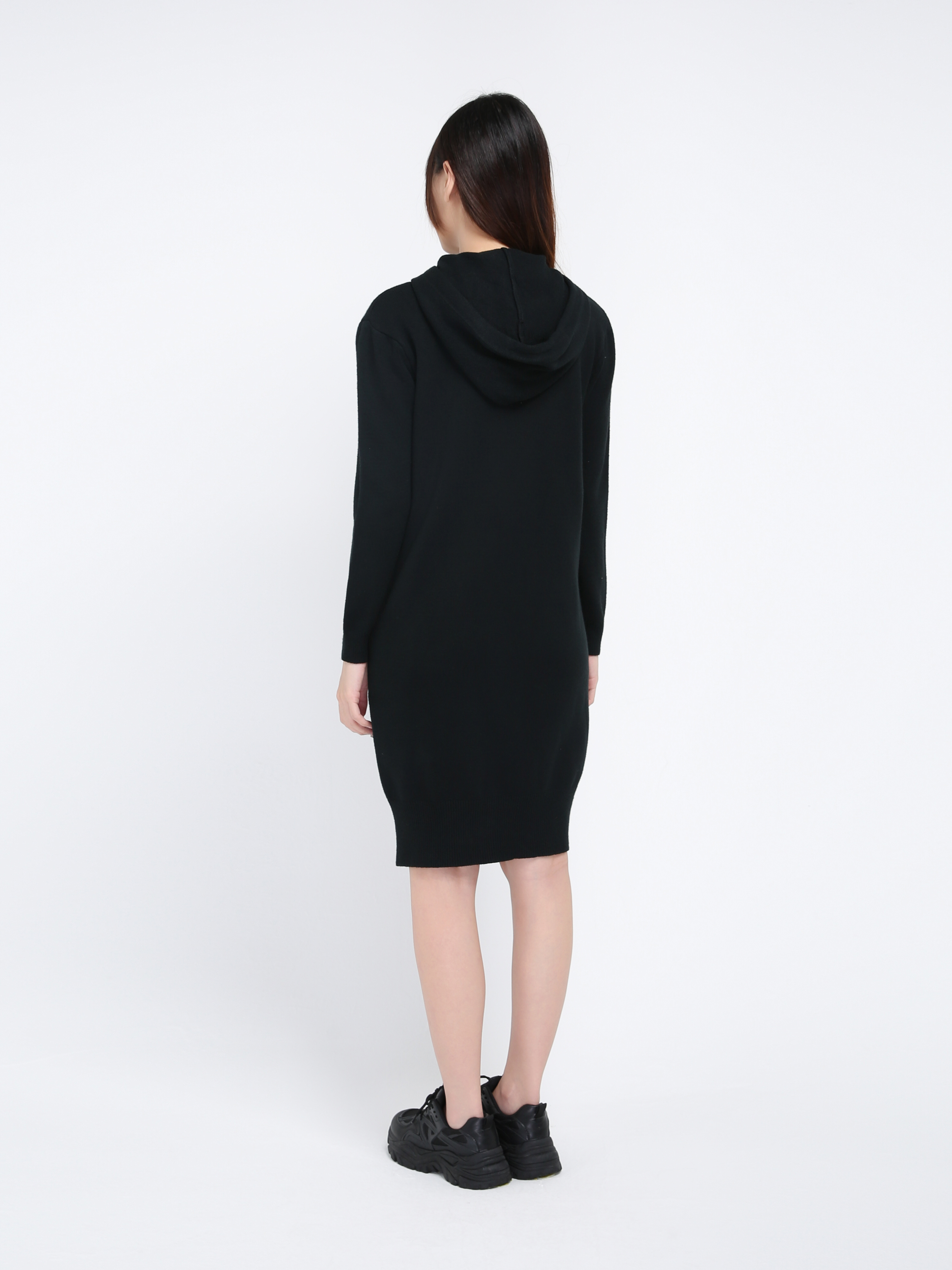 Knitted Hoodie Dress 17436
