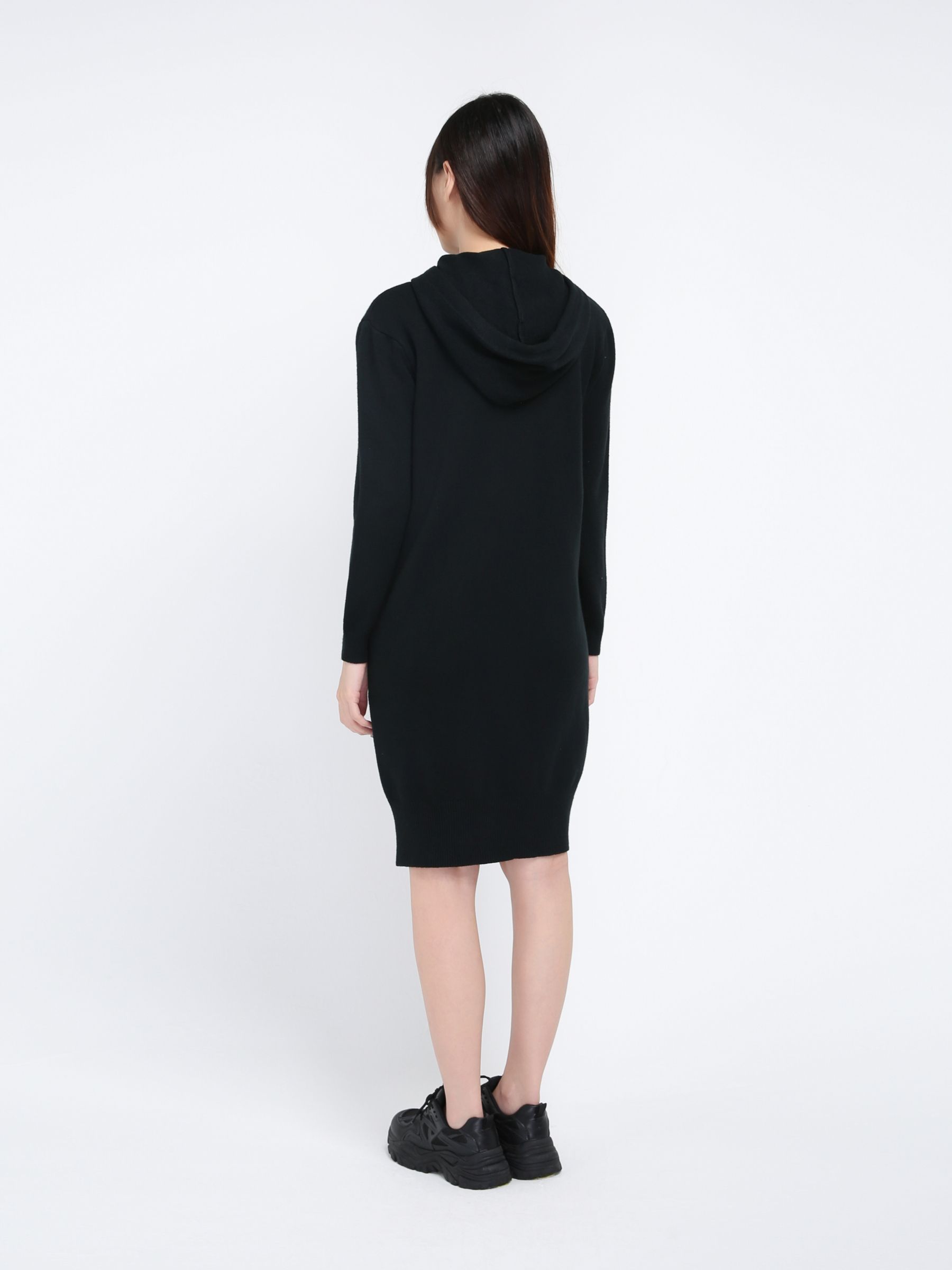 Knitted Hoodie Dress 17436
