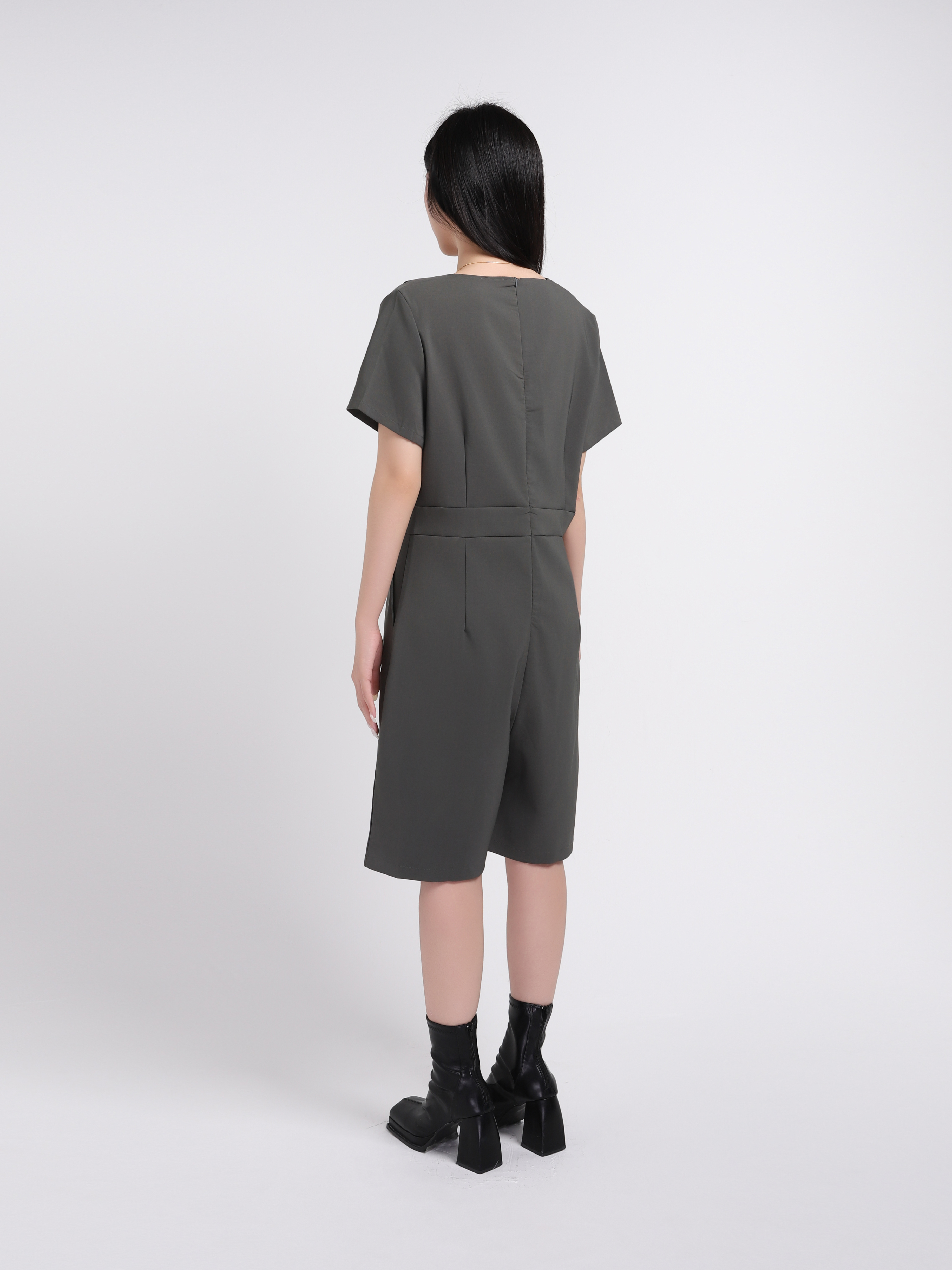 Collar With Side Button Jumpsuit 17520