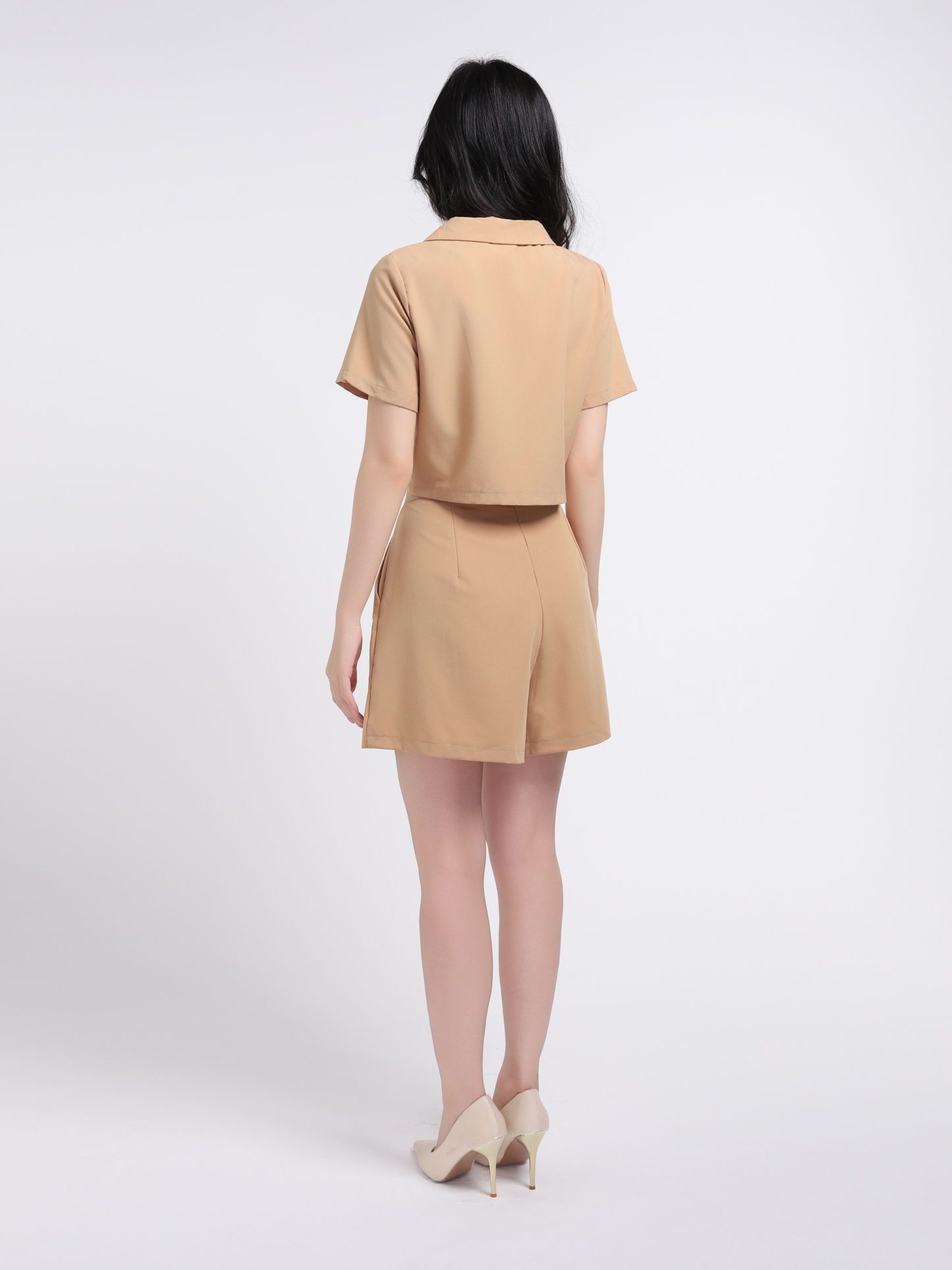 Collar With Front Button Set 17538