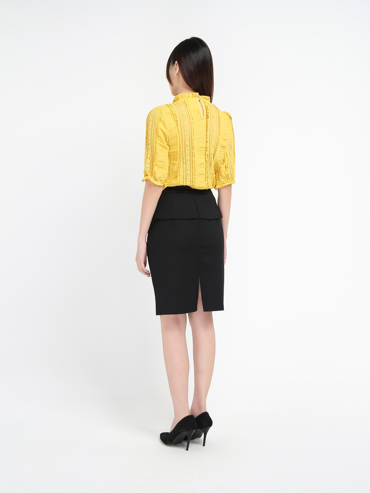 Formal Basic Plain Midi Skirt 16767