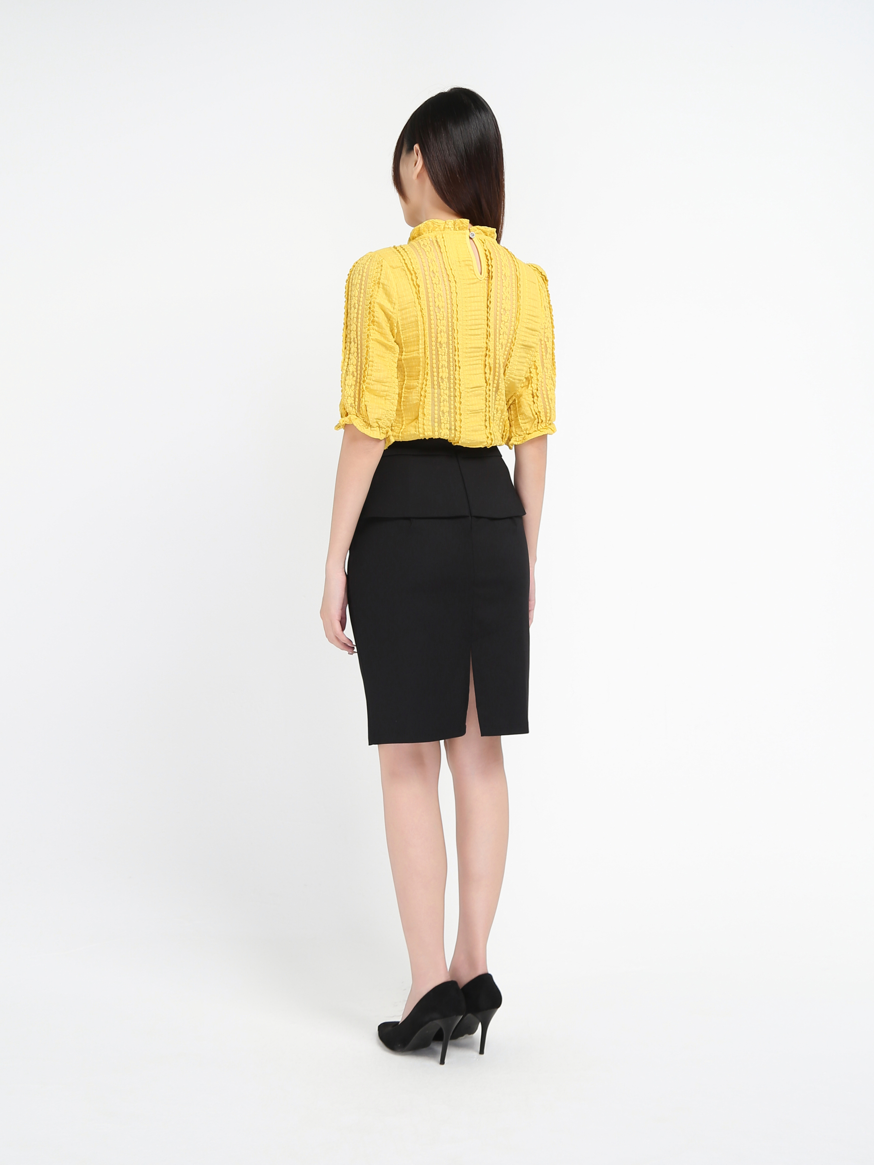 Formal Basic Plain Midi Skirt 16767