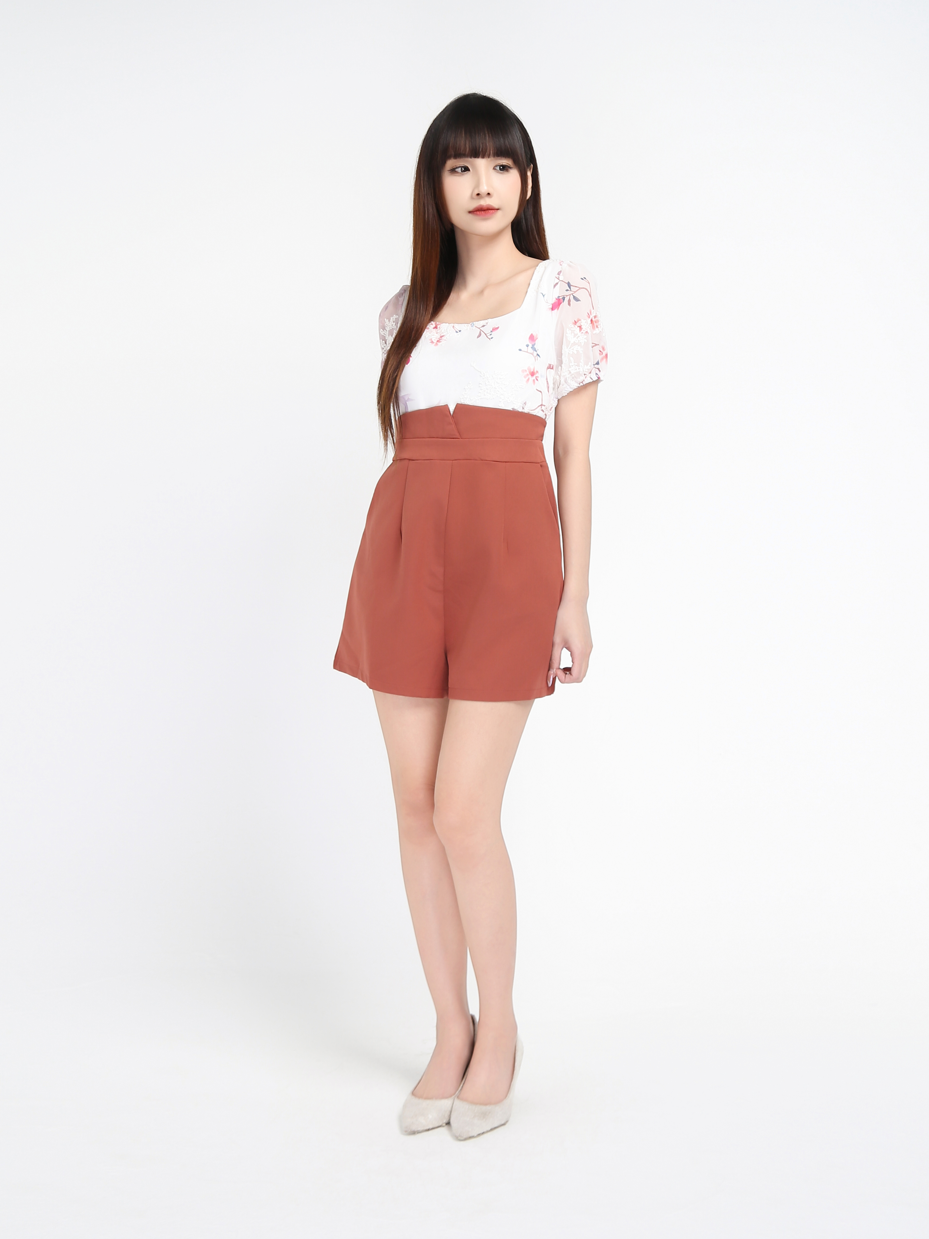 Flower Two Tone Jumpsuit 17623