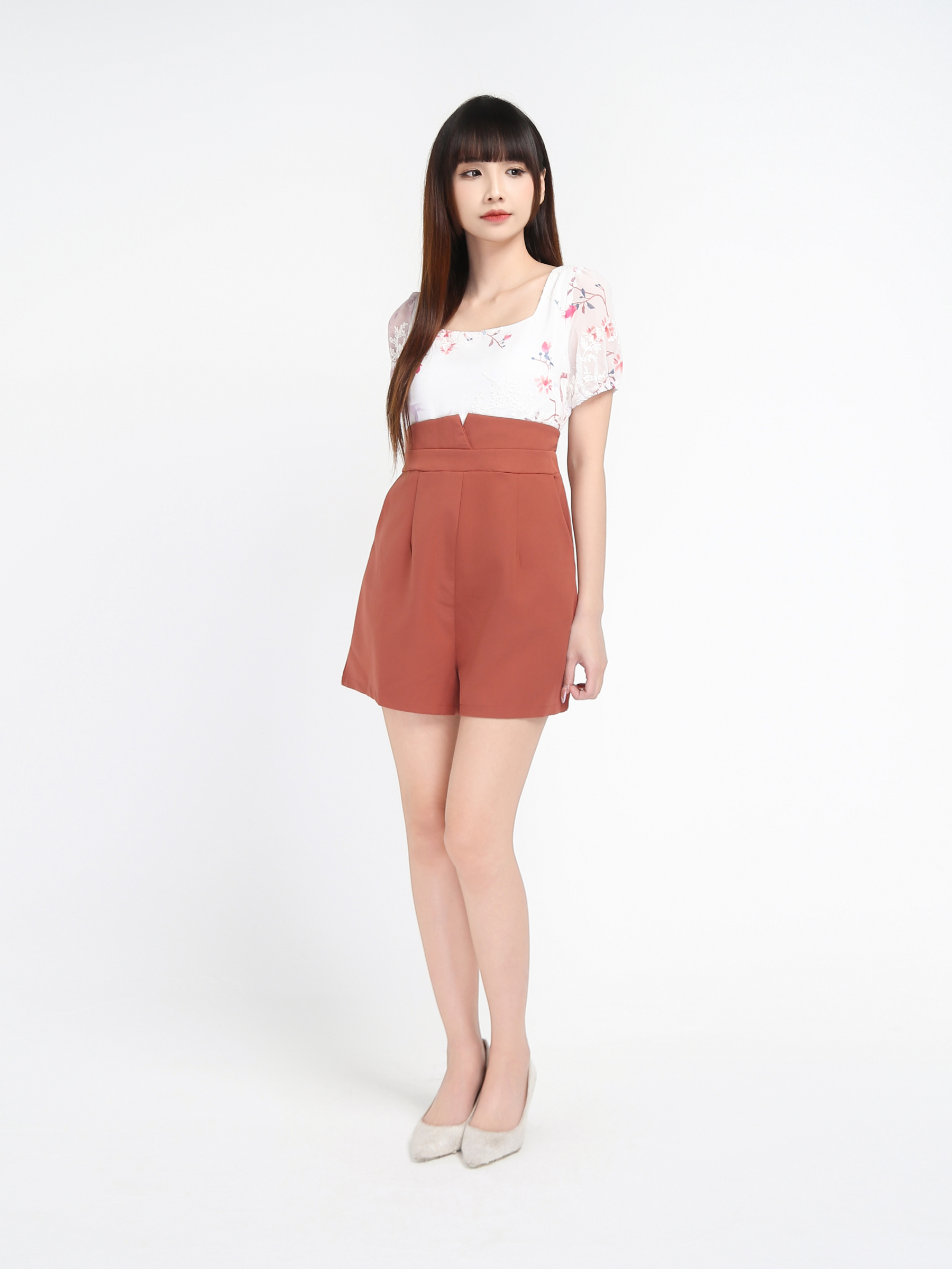 Flower Two Tone Jumpsuit 17623