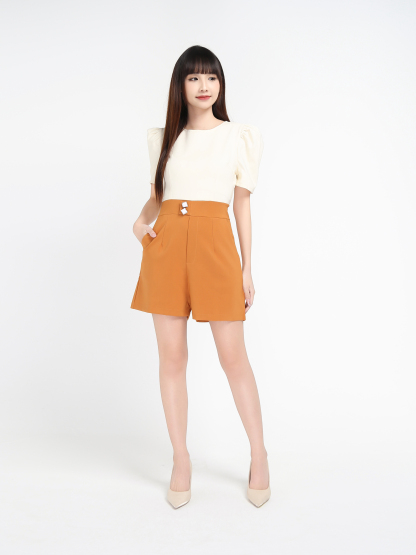 Two Tone Basic Jumpsuit 17665