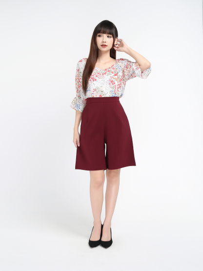 Puff Sleeve Floral Sets 18847