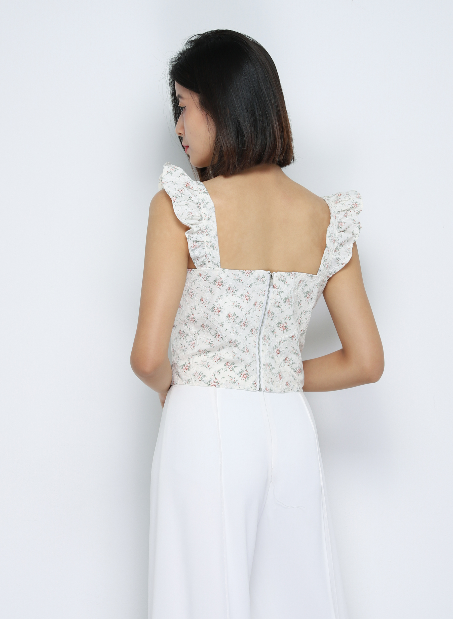 Floral Strap Crop Top 18962