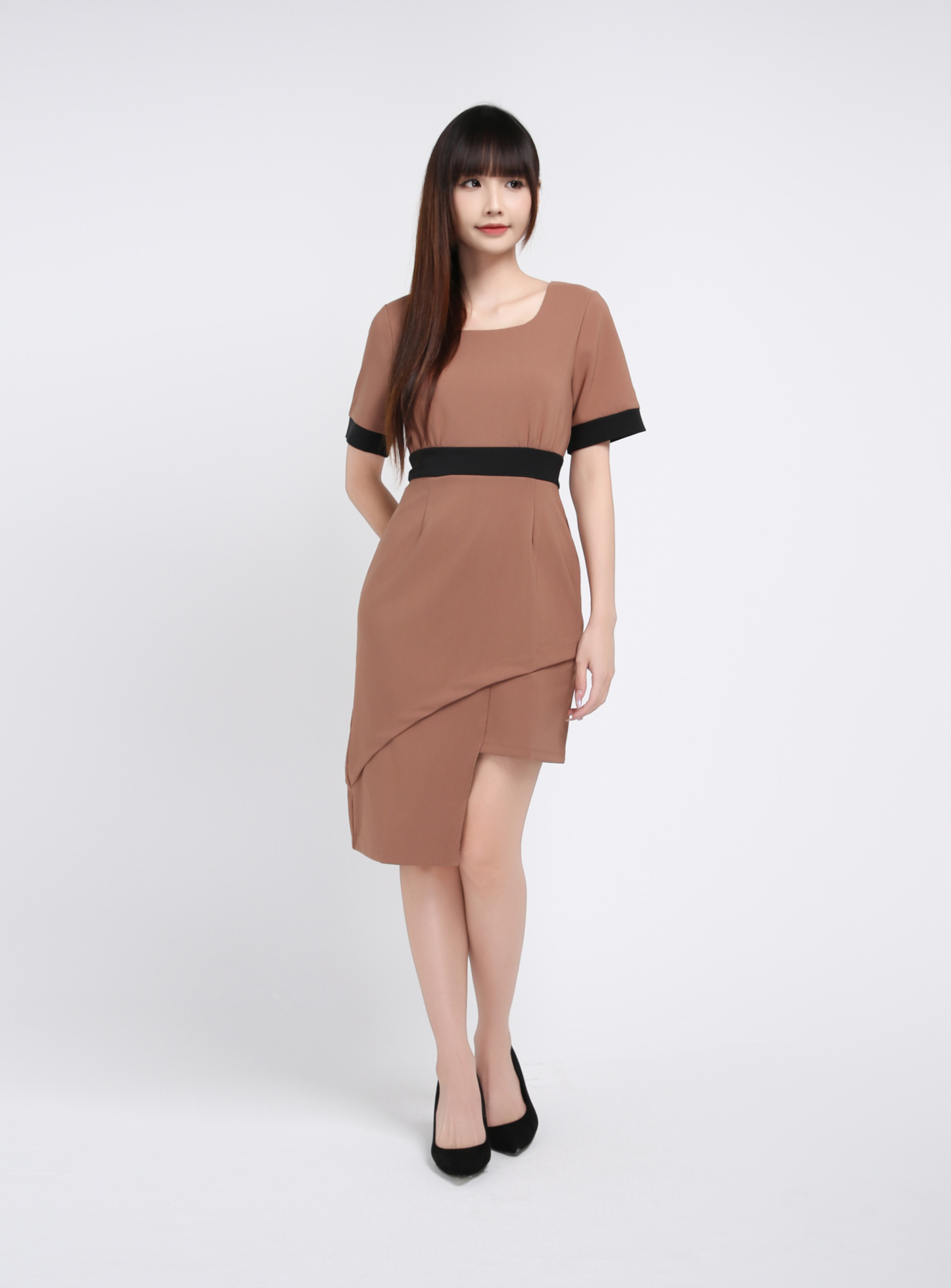 Irregular Long Dress 19048