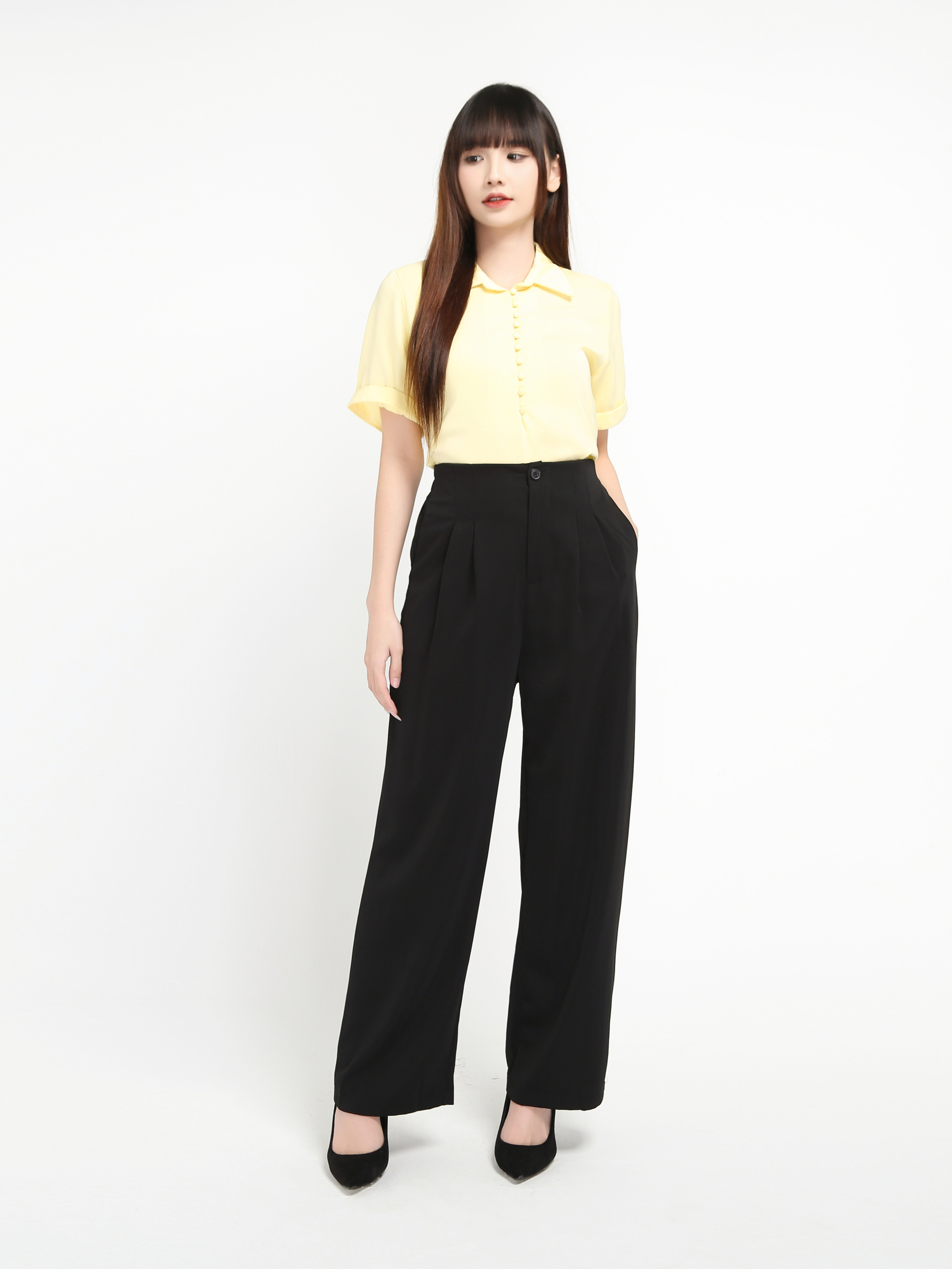 Formal Wide Leg Long Pants 19255