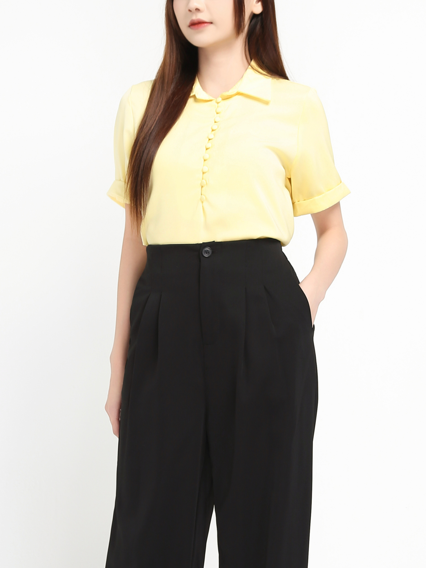Formal Wide Leg Long Pants 19255