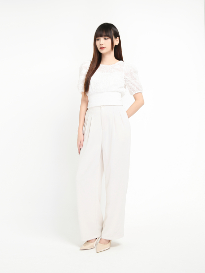 Formal Wide Leg Long Pants 19255