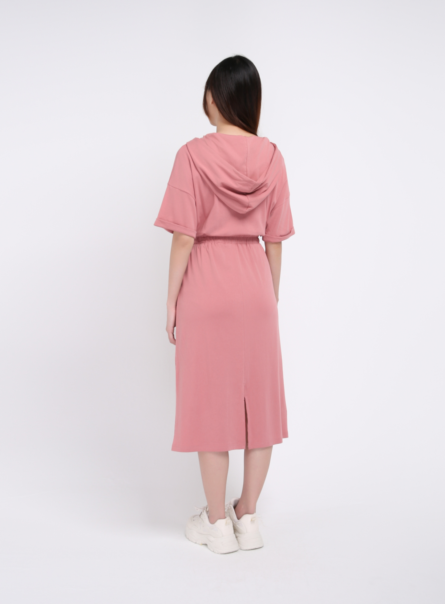 Waist Stretchable Front Zip Dress 19310