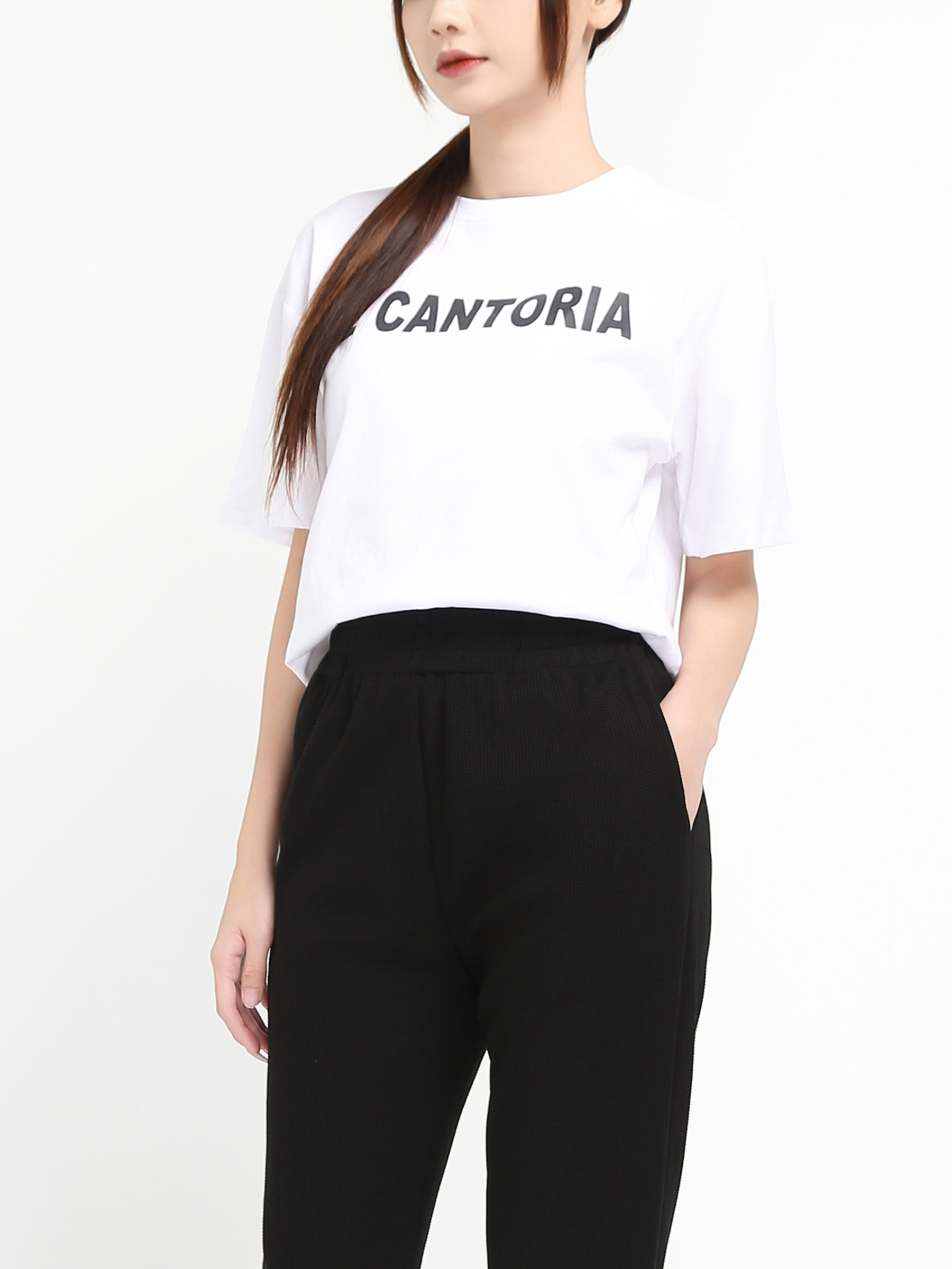 High Waist Long Pants 19511