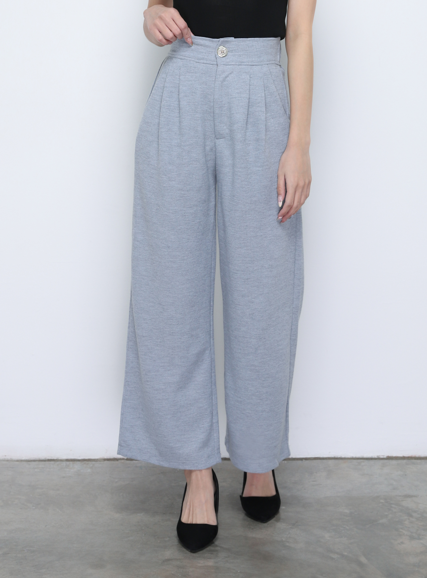 High Waist Wide Leg Long Pants 19512