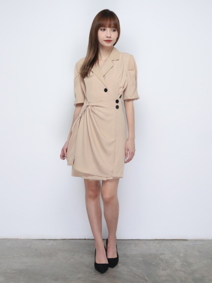 Formal Collar Dress 19602