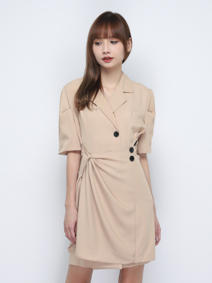 Formal Collar Dress 19602