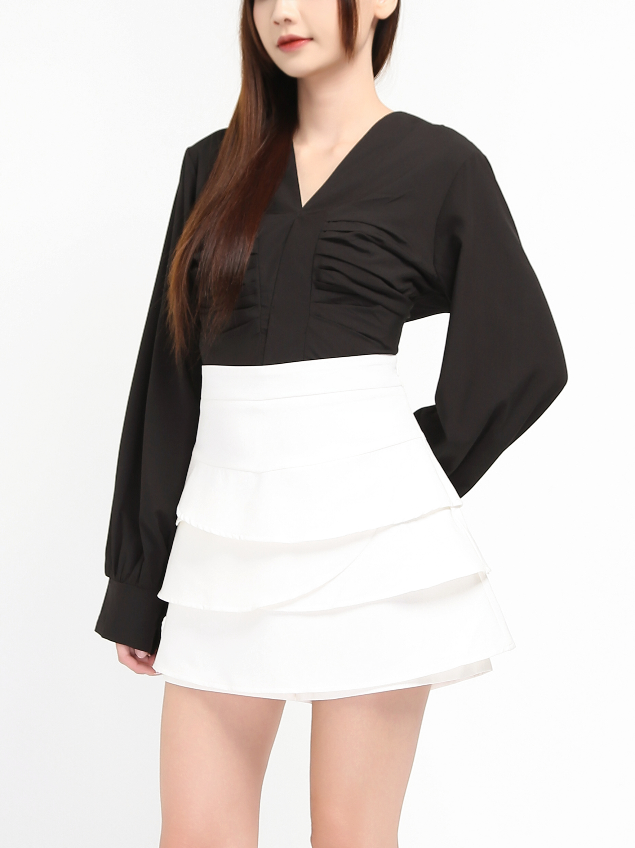 Layered Skirt Pants 19582