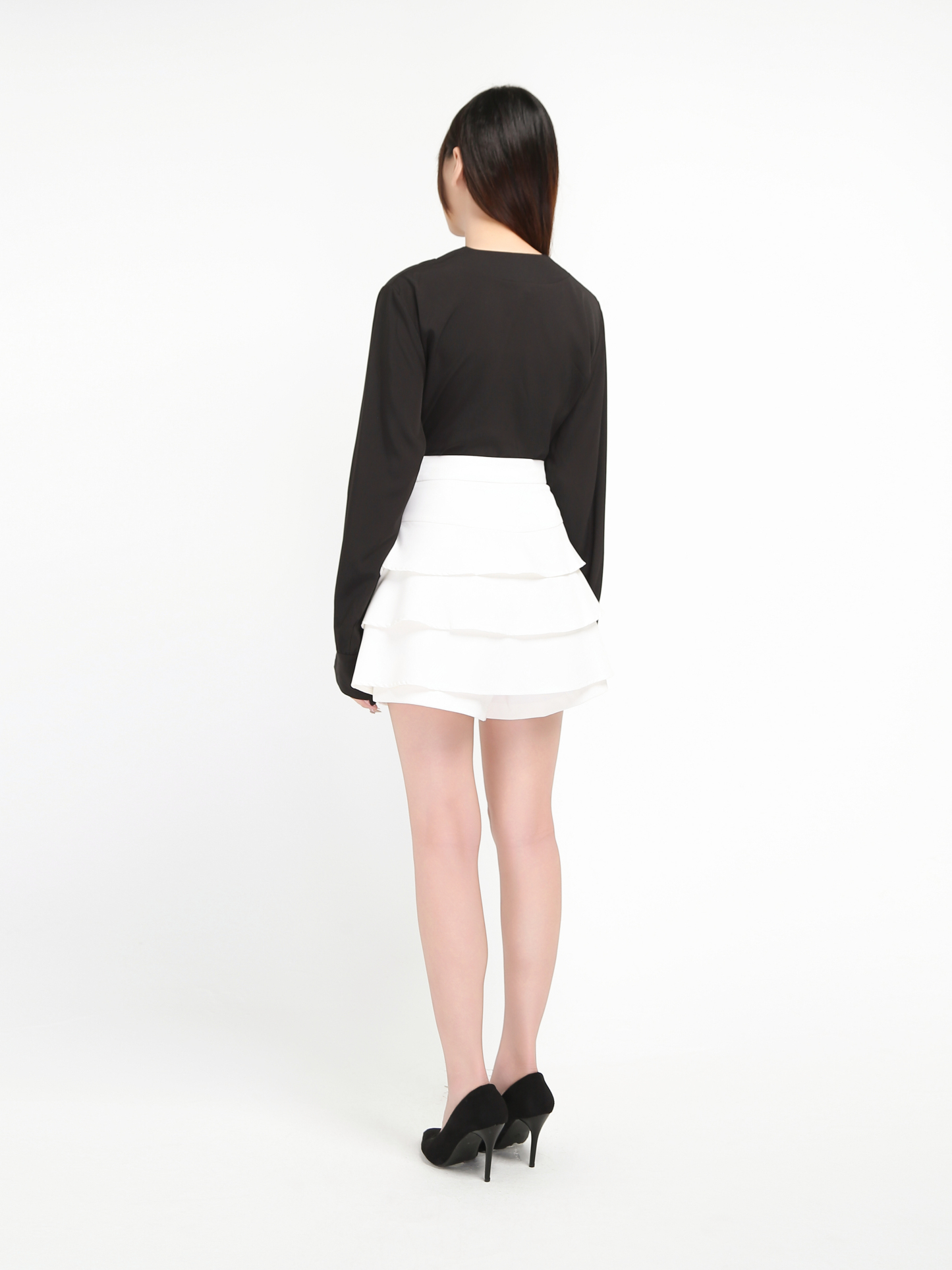 Layered Skirt Pants 19582