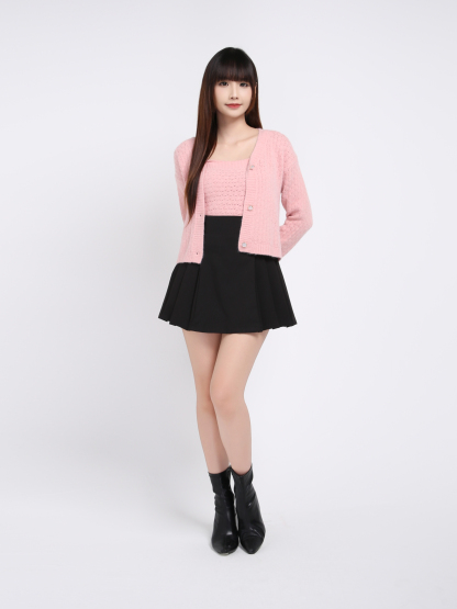 Knitted Eyelet Set 19859