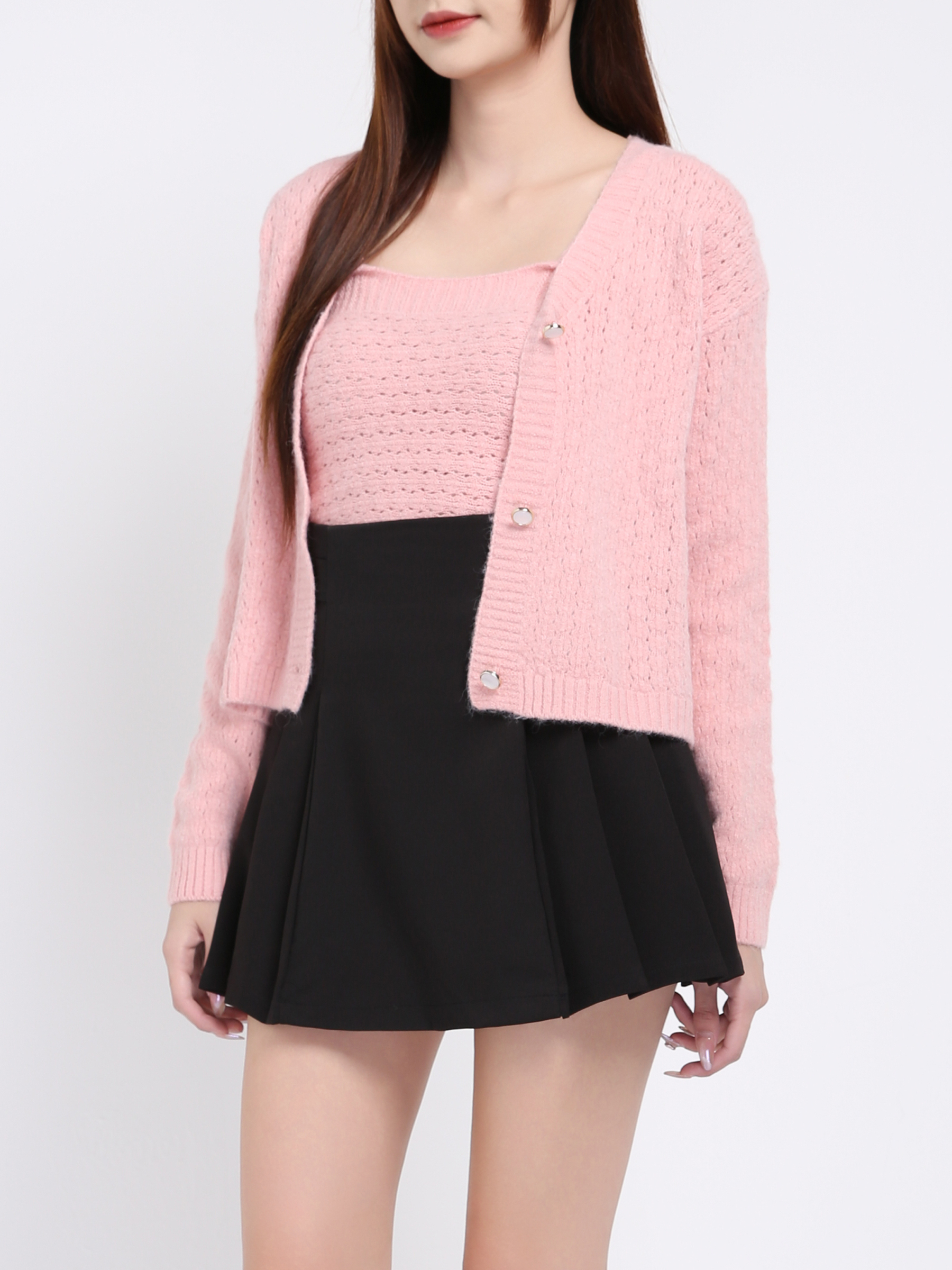 Knitted Eyelet Set 19859