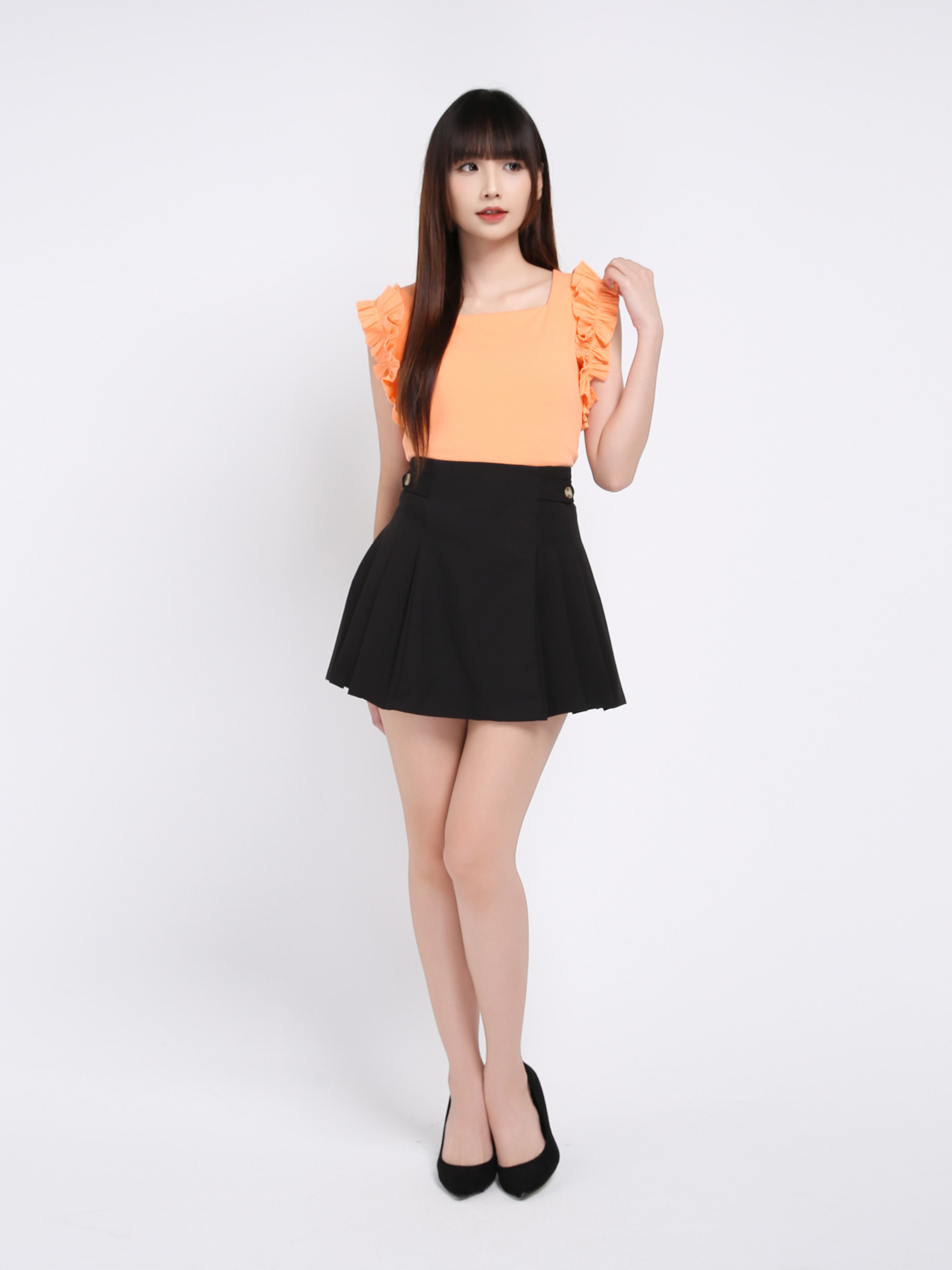 Sleeveless Ruffles Top 19886