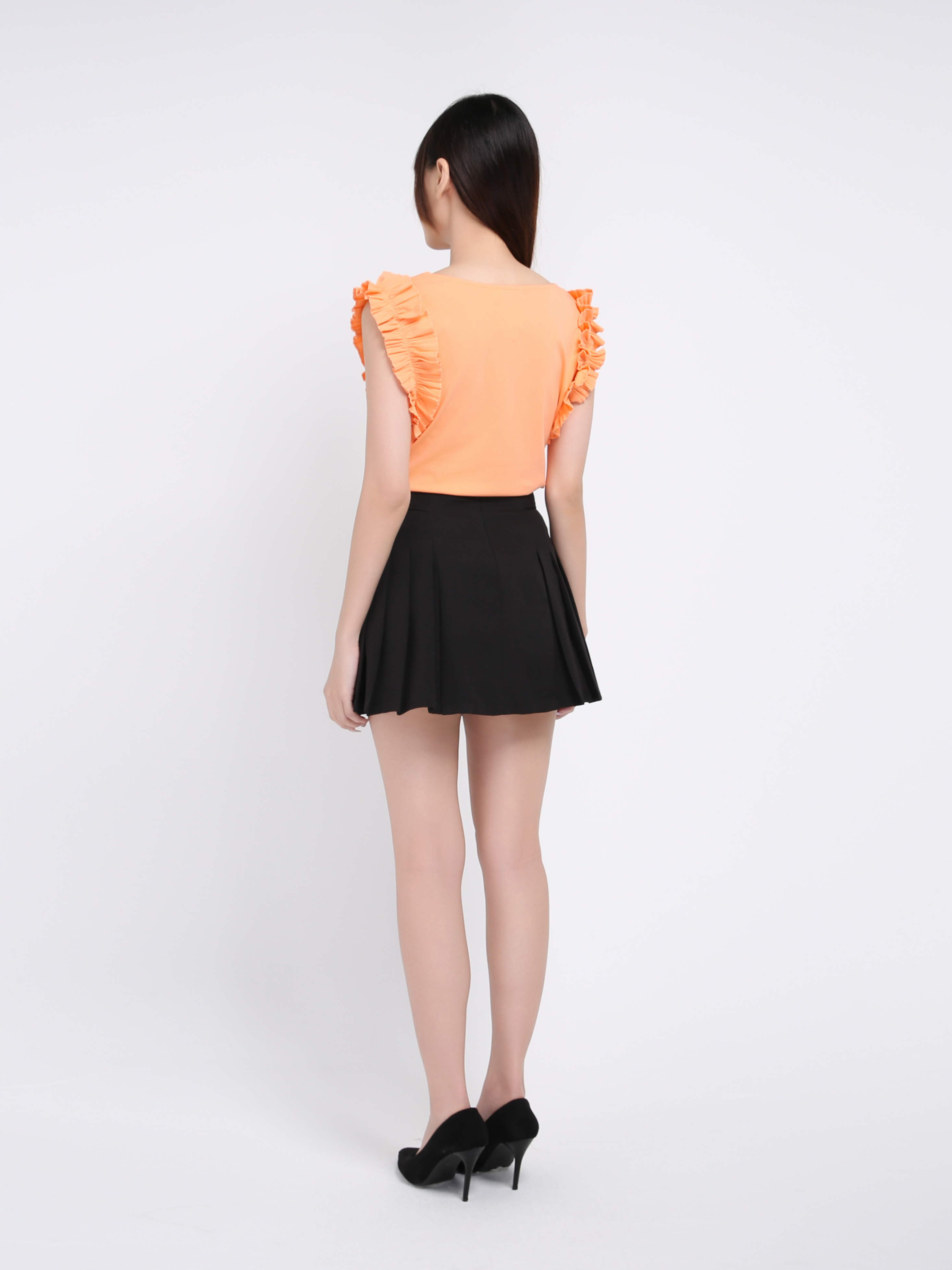 Sleeveless Ruffles Top 19886