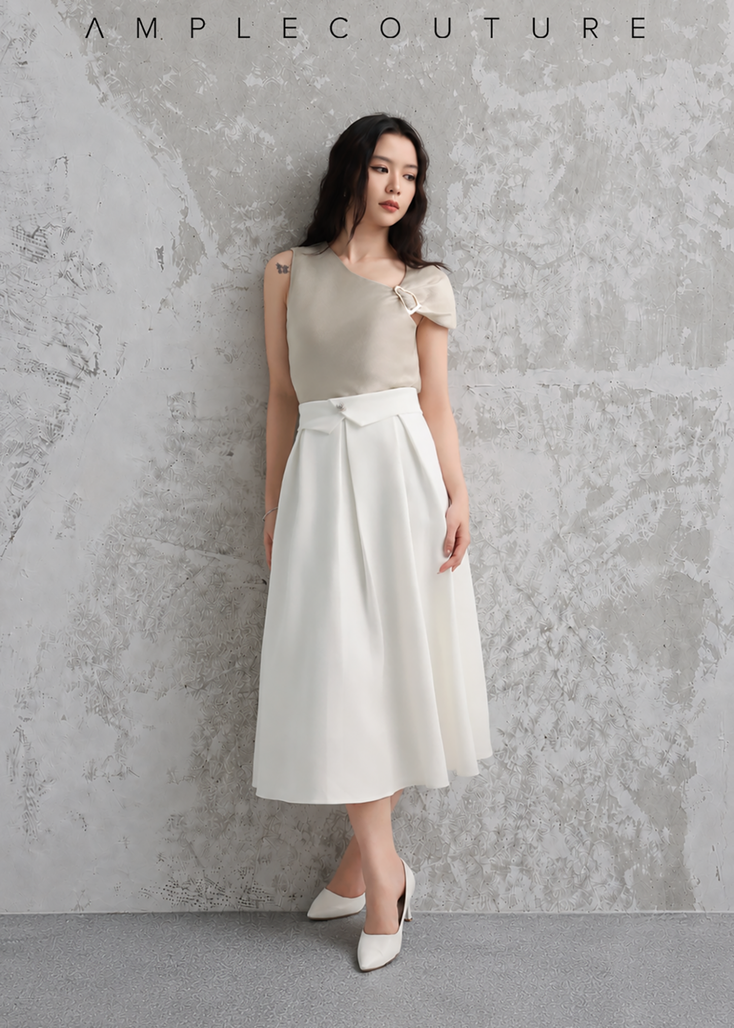 High Waist Elegant Wear A Line Skirt AC281