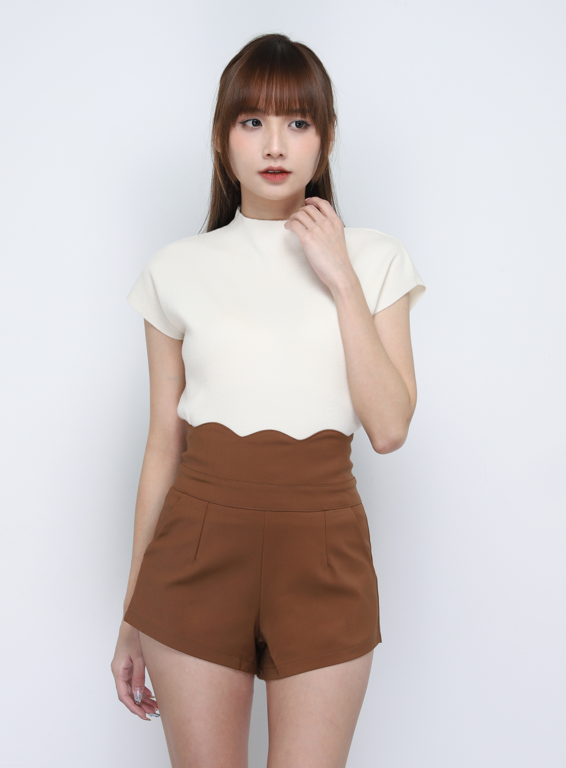 High Waist Wave Short Pants 20152