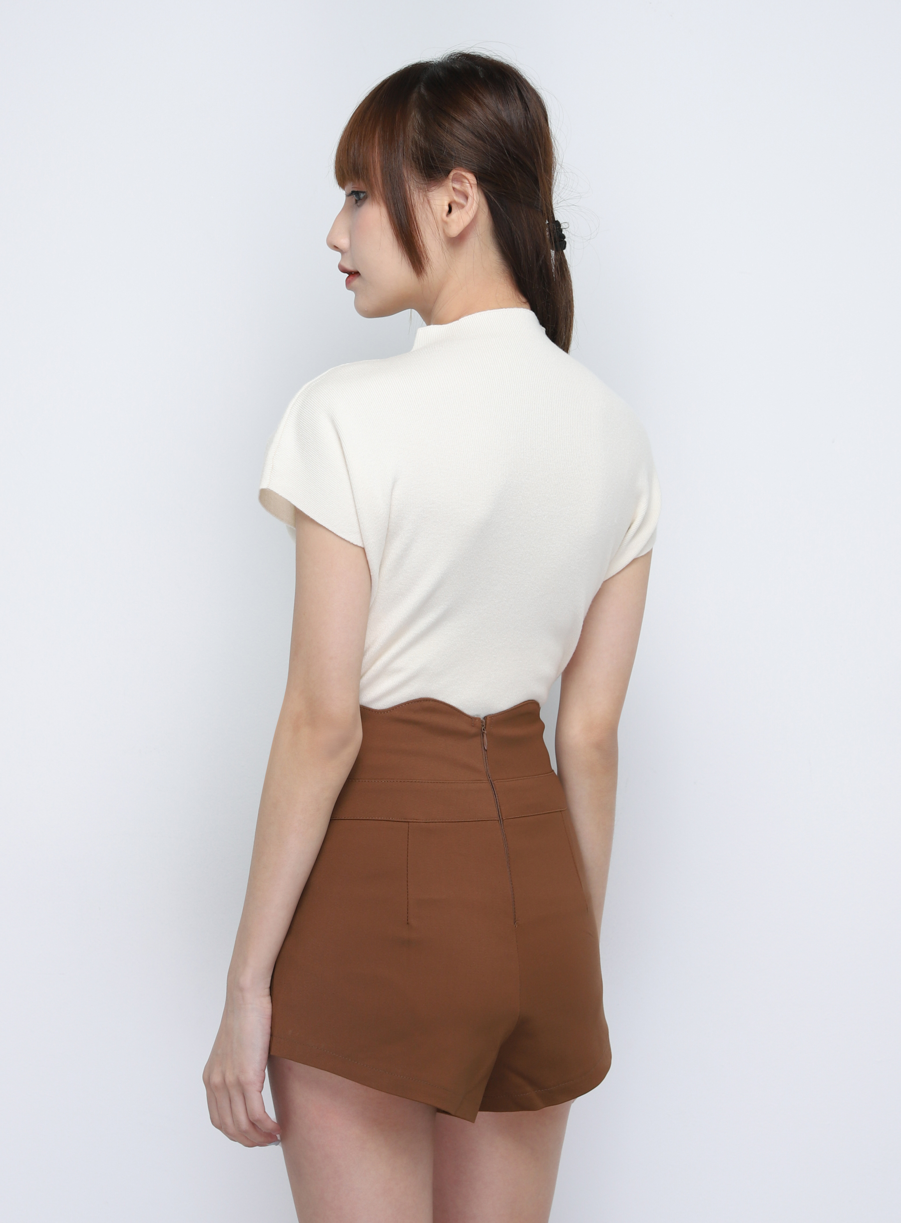 High Waist Wave Short Pants 20152