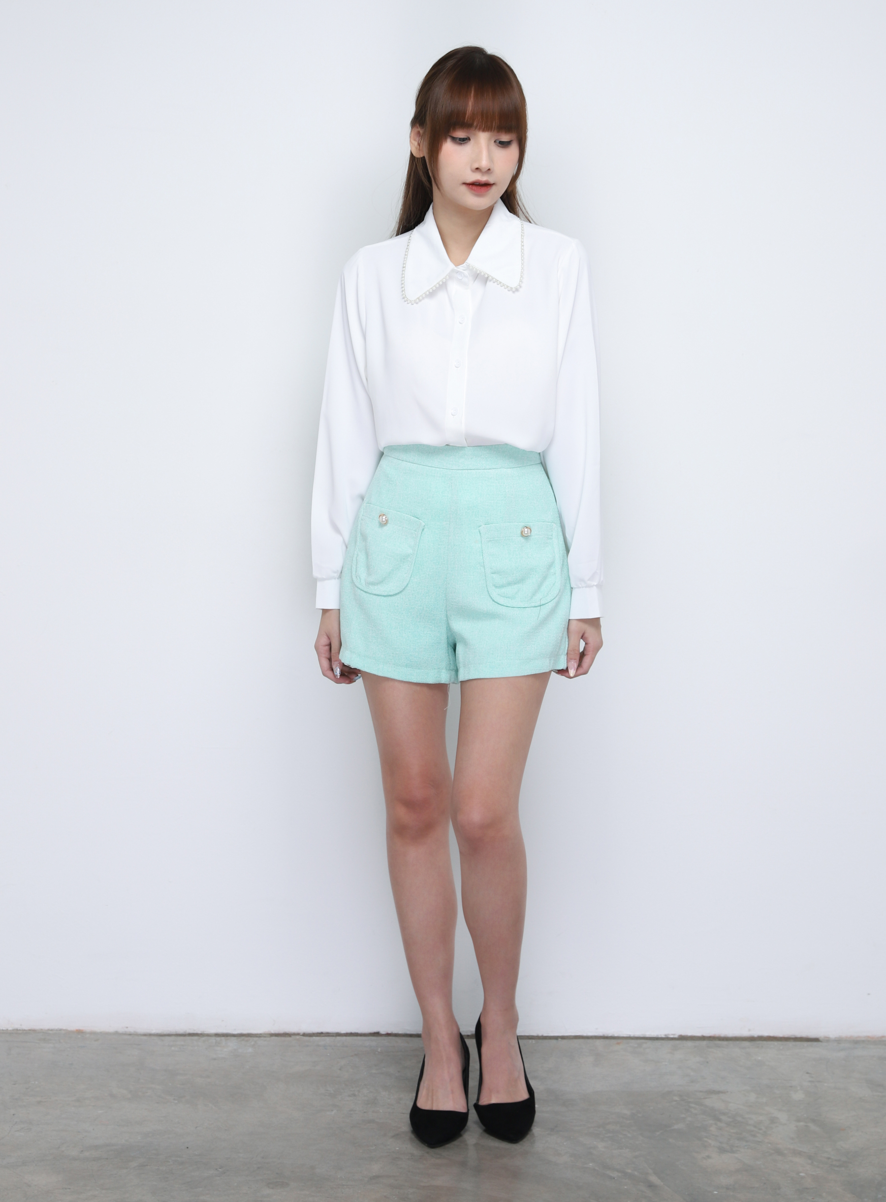 Chanel Style With Pocket Short Pants 20025