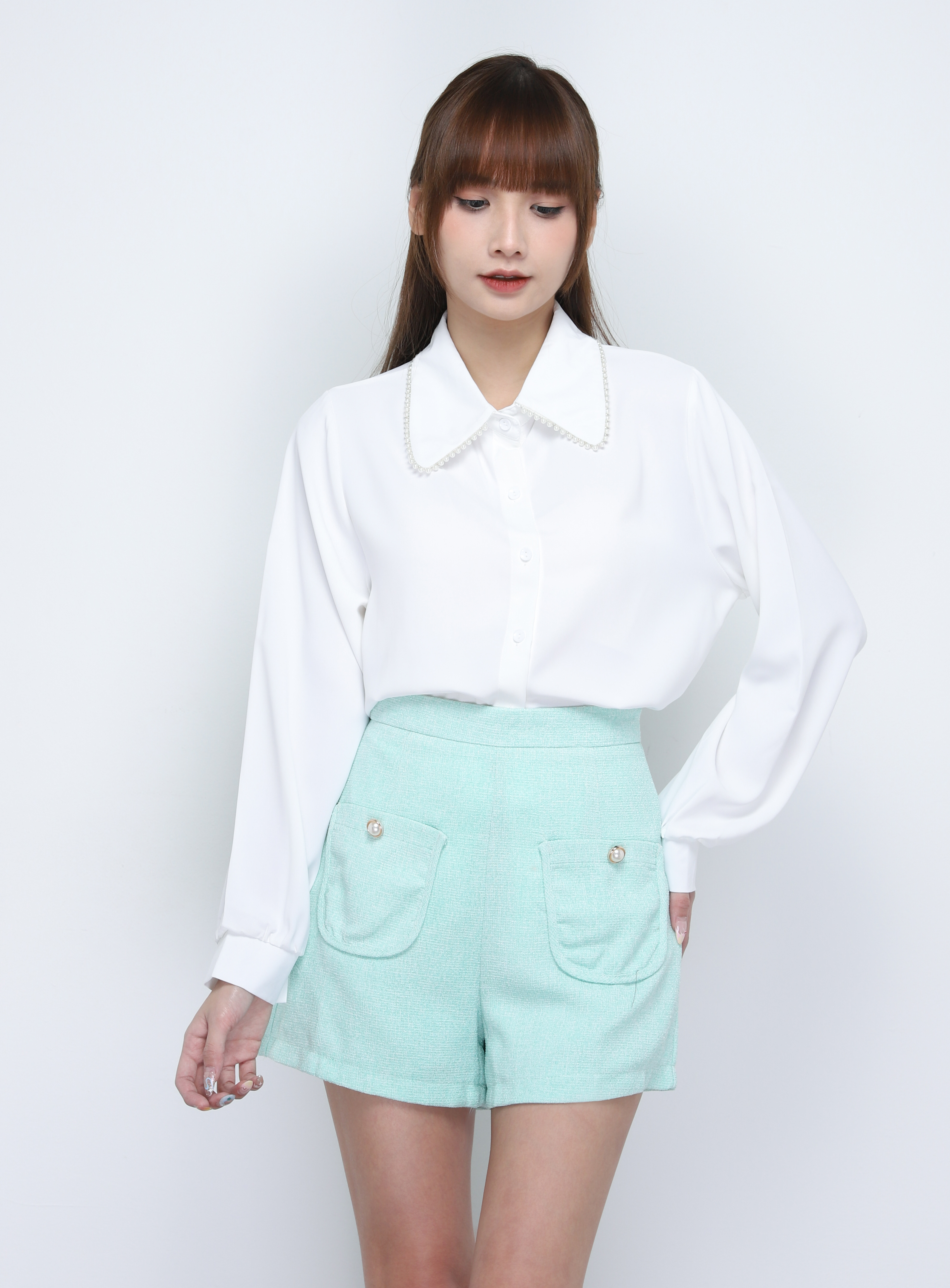 Chanel Style With Pocket Short Pants 20025