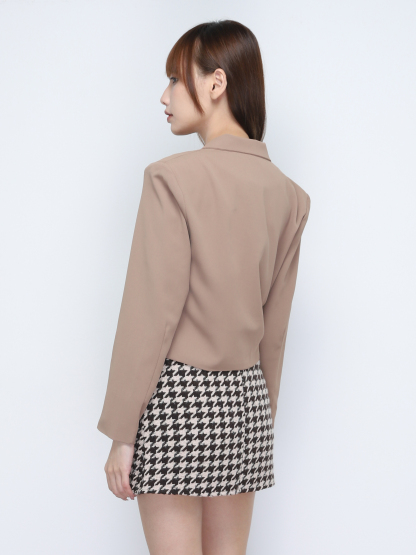Collar Wrap With Side Tie Up Top 20060
