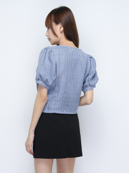 Peter Pan Collar With Chanel Style Top 20124