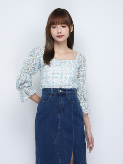 Off Shoulder Floral Top 20147