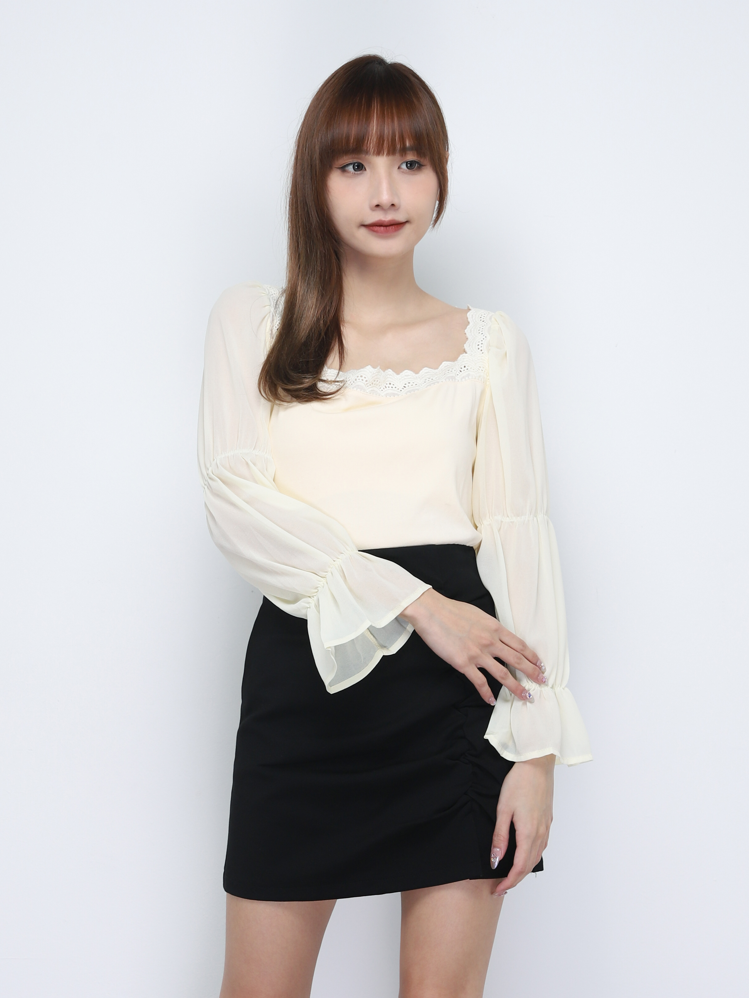 Side Pleated Skirt Pants 20120