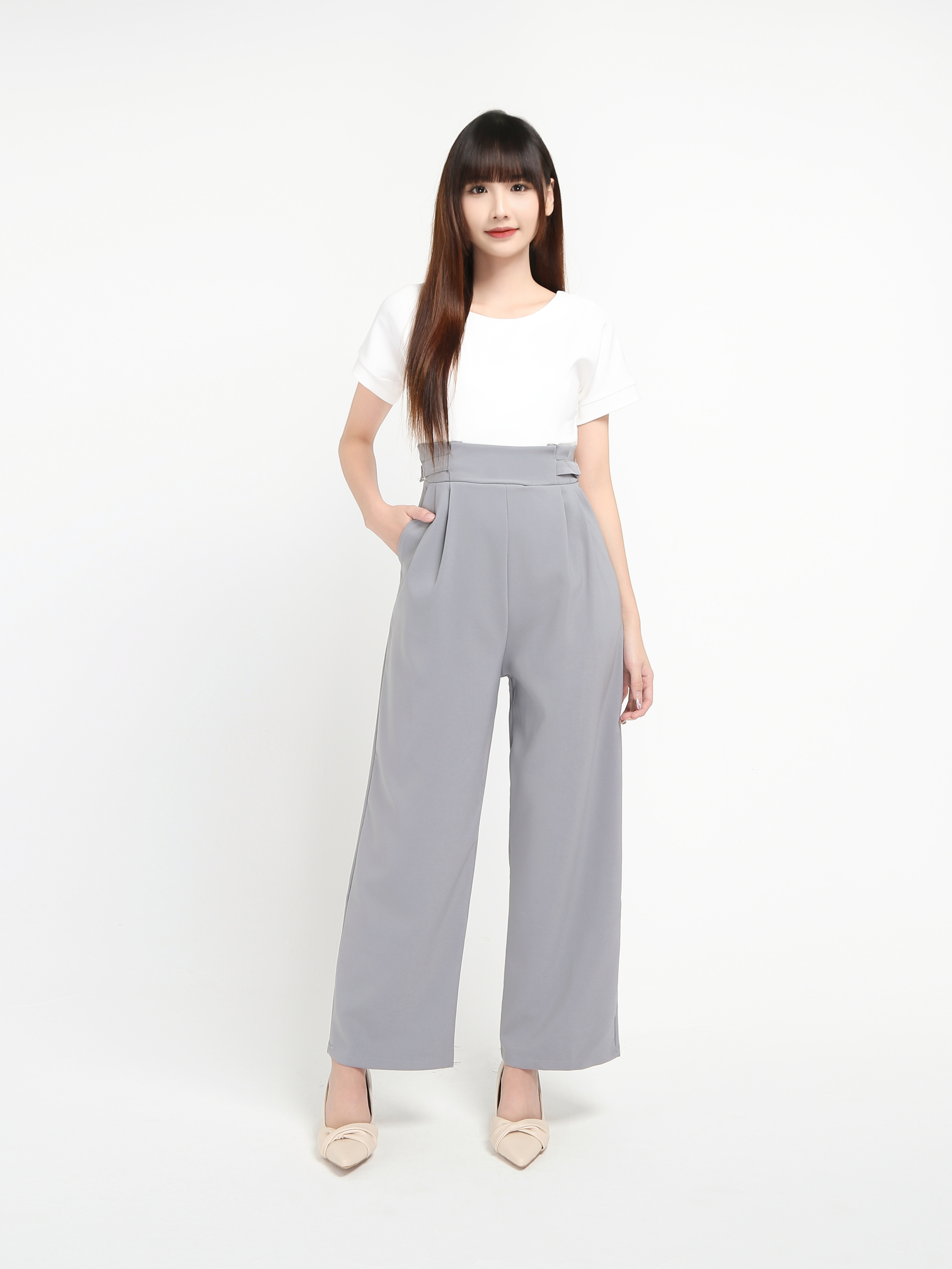 Boat Neck With Belt Jumpsuit 20214