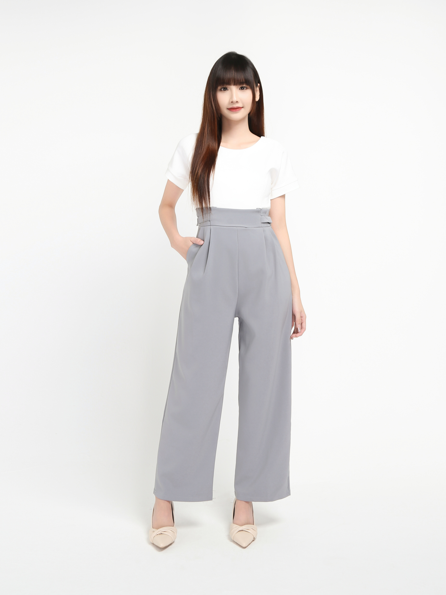 Boat Neck With Belt Jumpsuit 20214
