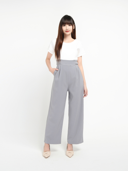 Boat Neck With Belt Jumpsuit 20214