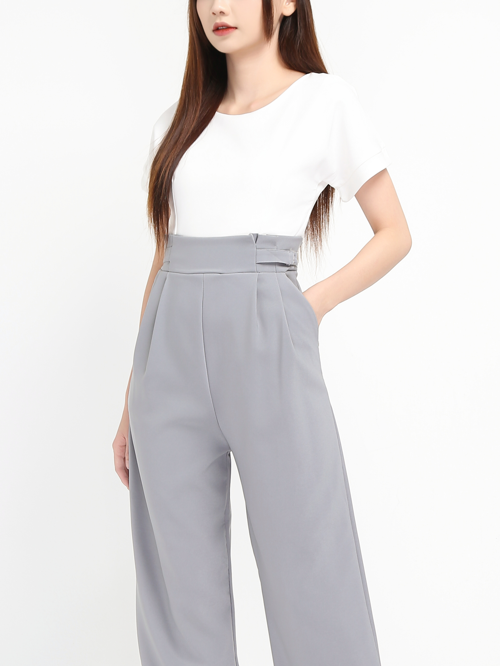 Boat Neck With Belt Jumpsuit 20214