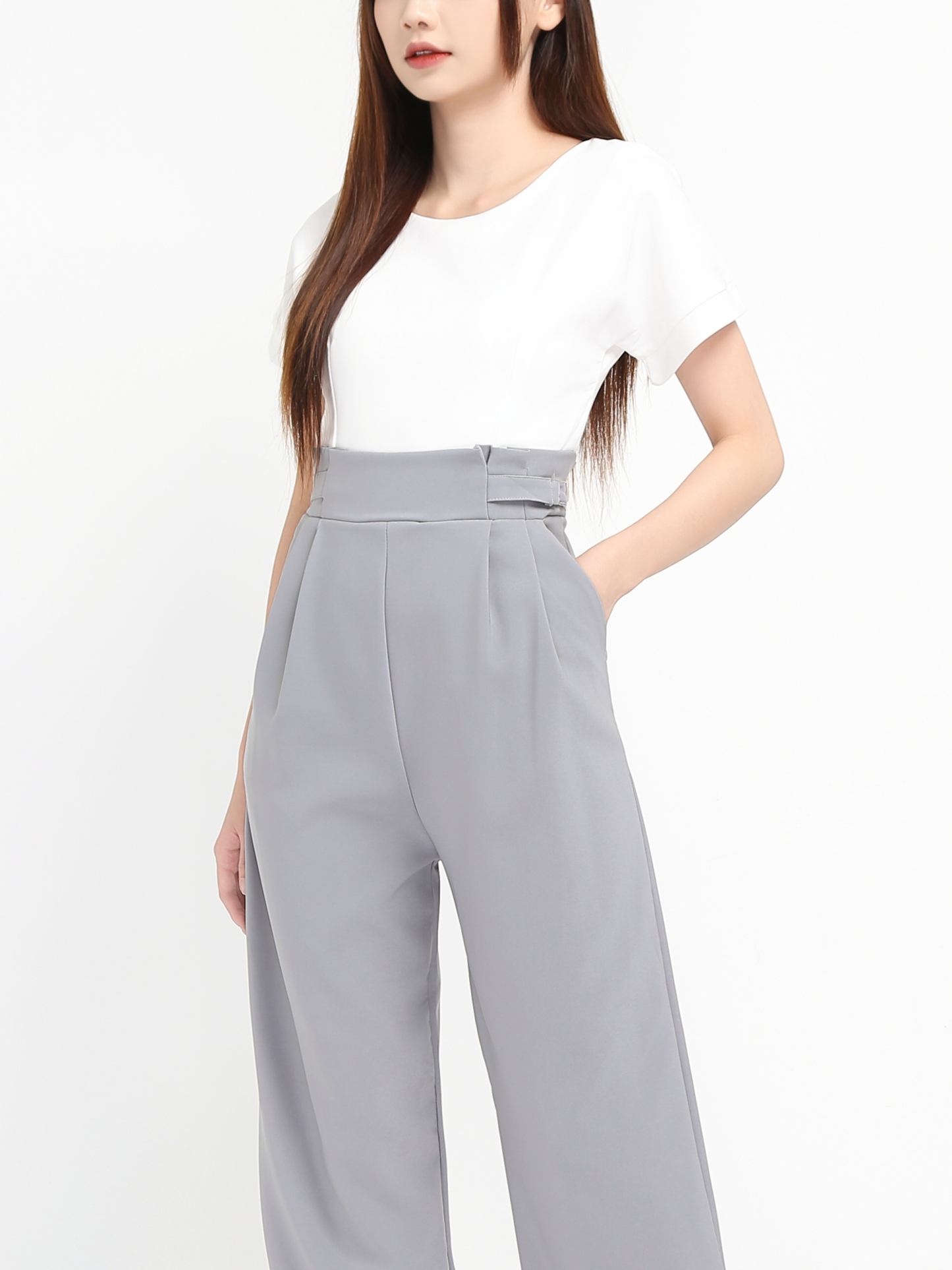 Boat Neck With Belt Jumpsuit 20214