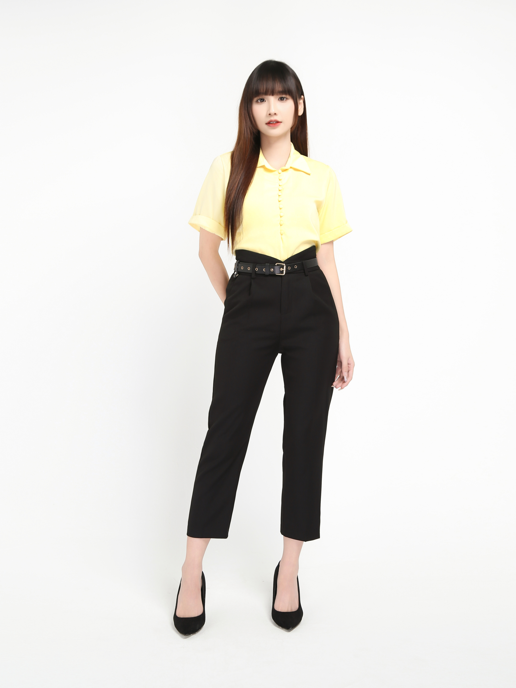 Formal Long Pants With Belt 19386