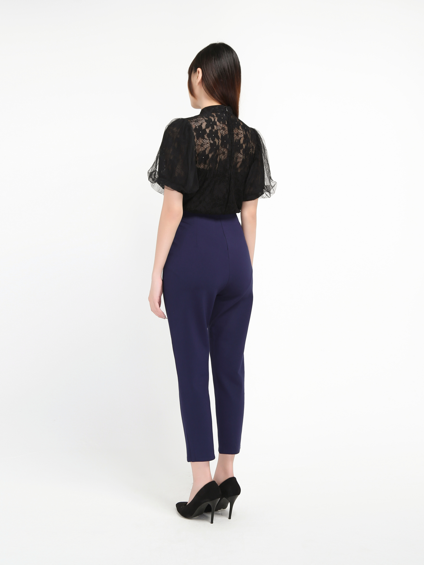 Side Pocket With Decorative Belt Long Pants 20617