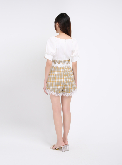 V Neck Plaid Jumpsuit 20964