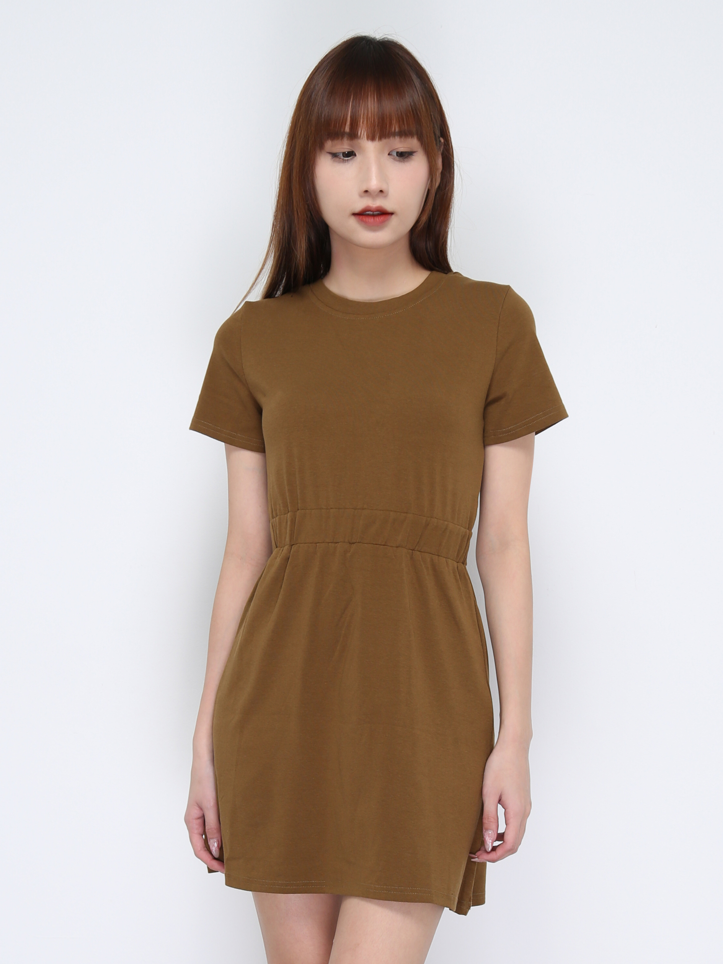 Waist Stretchable With Hole And Twist Top 21058