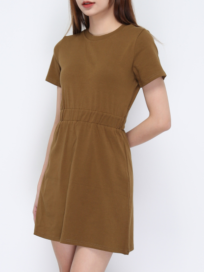 Waist Stretchable With Hole And Twist Top 21058