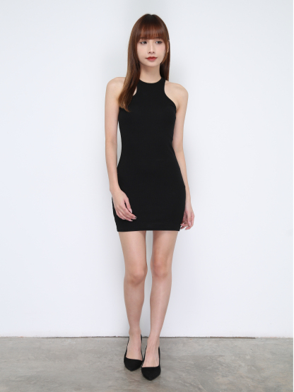 Knitted Halter Dress 21098