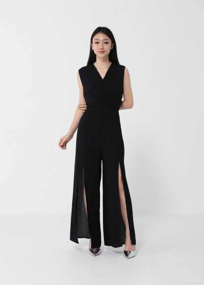 V Neck With Belt Jumpsuit 21101