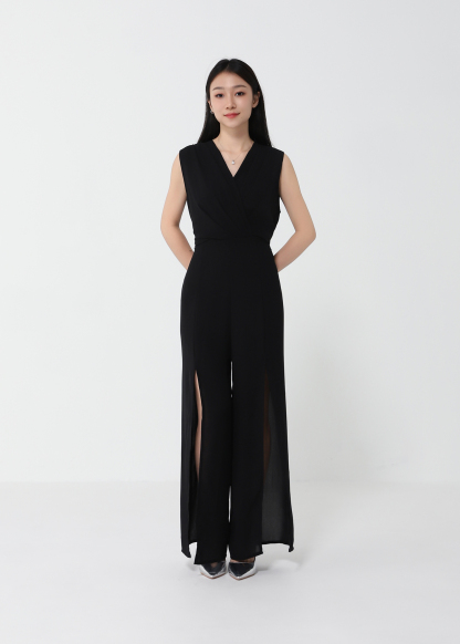 V Neck With Belt Jumpsuit 21101