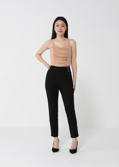 Pleated With Strap Top 21567